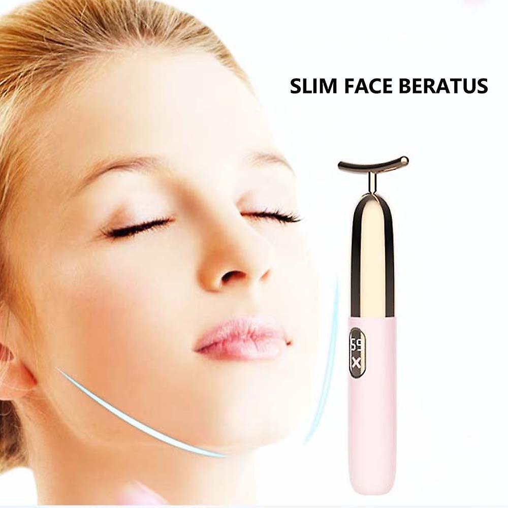 T-shape Energy Beauty Bar Vibrating Facial Roller Massager Face-lift Devices Skin Tightening Anti-wrinkle Massage Roller