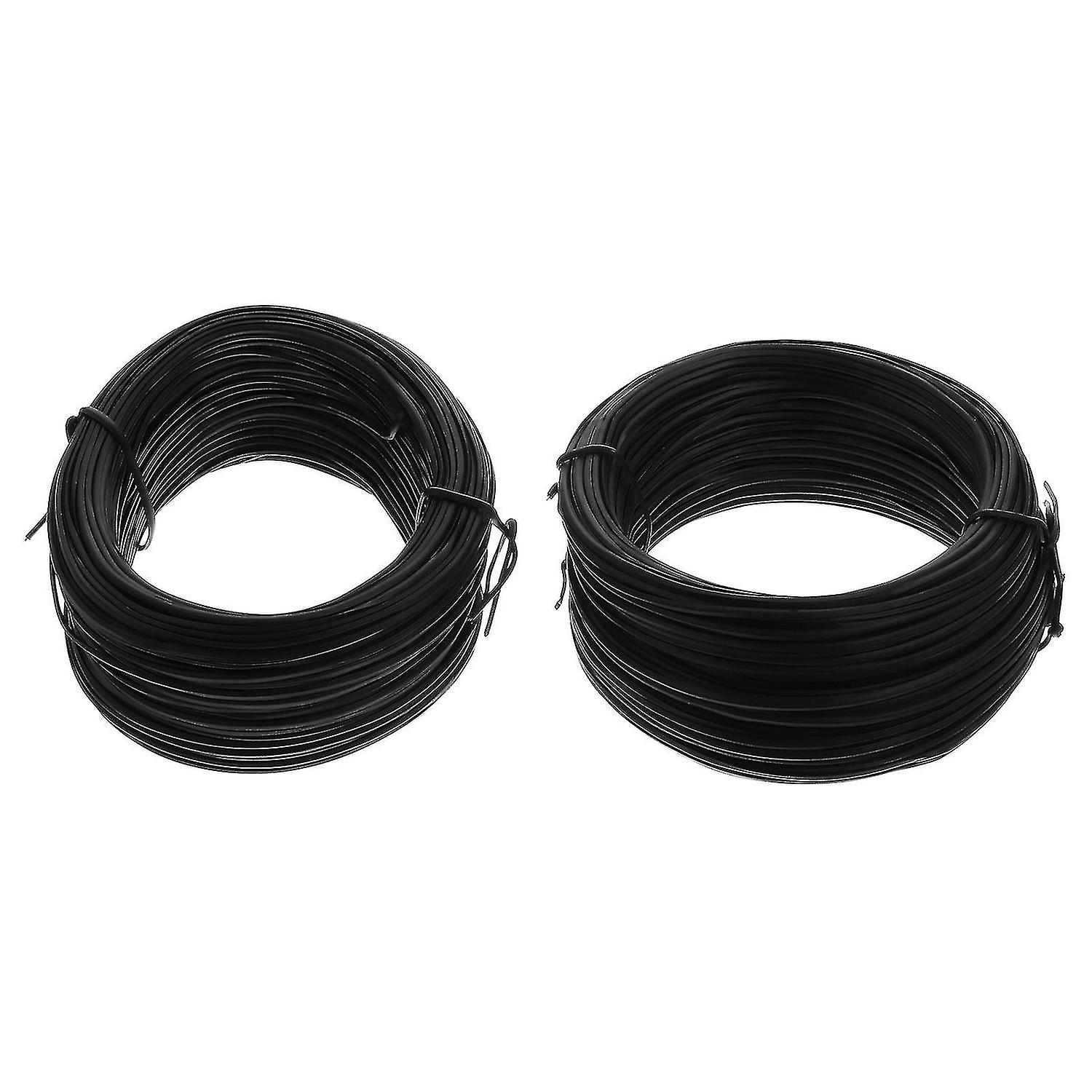 2pcs Flexible Durable Useful Twists Ties Cable Fixing Tie Bundle Wire For Home Garden