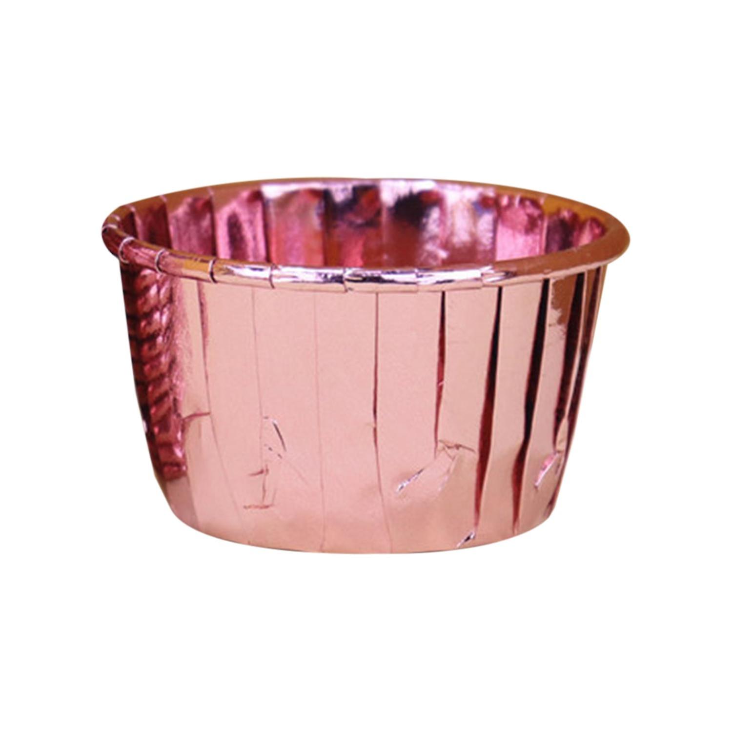 50Pcs Muffin Cups High Temperature Resistance Wrapping Edge Paper Souffle Pudding Ramekin Holders fo