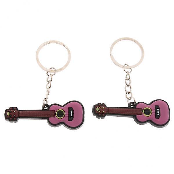 2x2x Keychains Keyring Pendant Key Holder for Musical Instrument  Ukulele