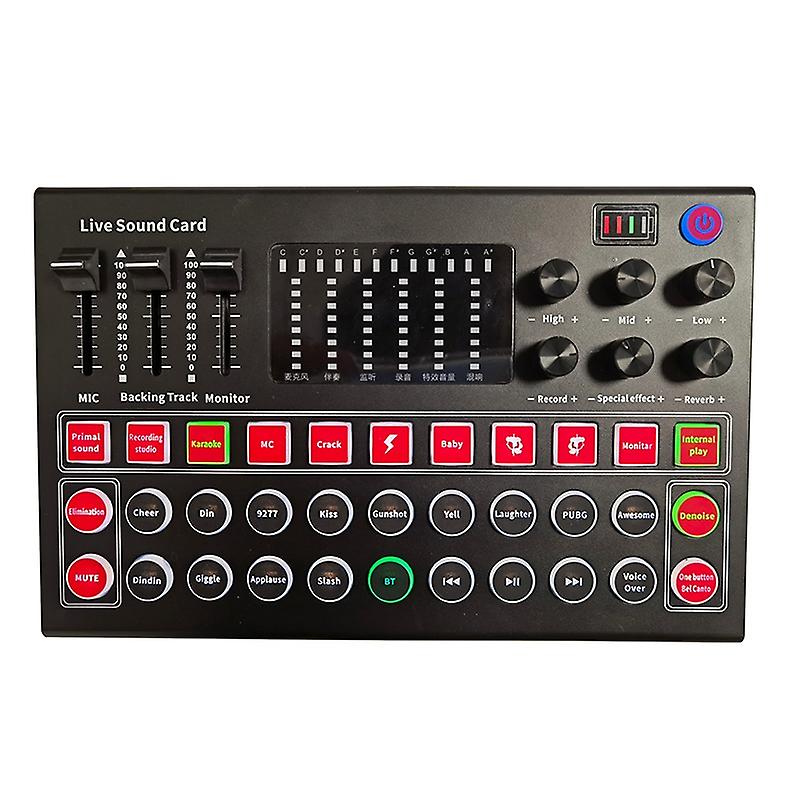M9 Audio Sound Card 3.5mm Microphone Headset Live Broadcast Studio Phone Computer Bluetooth Sound Adapter For Computer