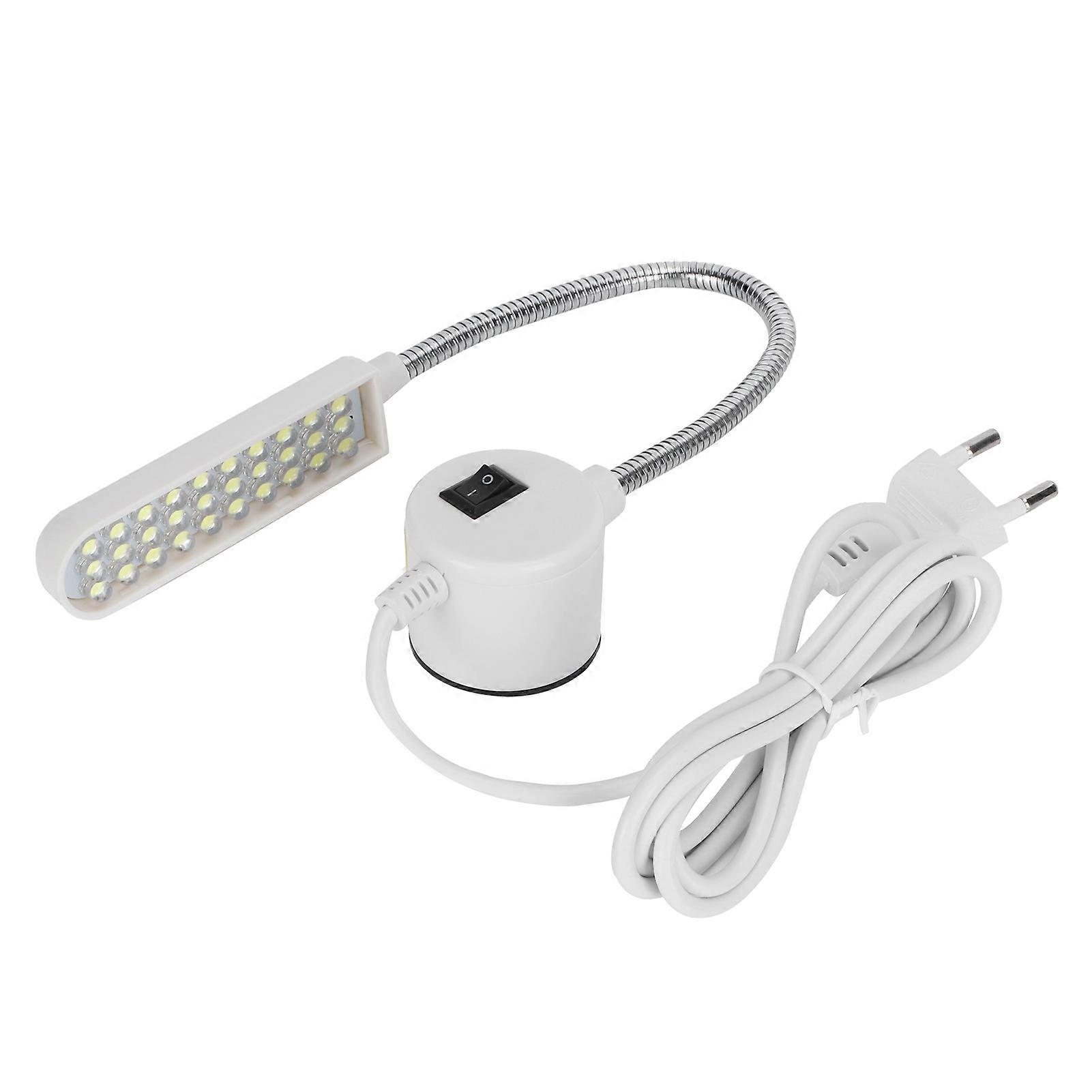 Lampe LED pour machine à coudre, 30 perles, col de cygne, lampe de travail avec base magnétique, AC