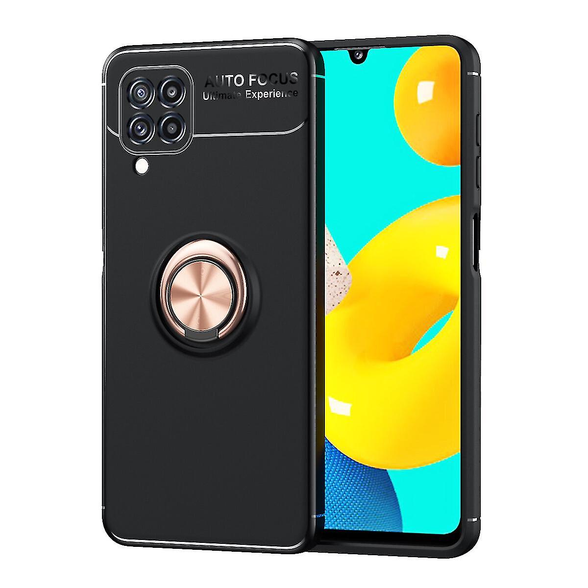 Shockproof Soft Gel Case For Samsung M32 4g 9.3 Mm - Metal Ring Stand, High Quality, Scratch-resistant, Non-slip, Dustproof, Full Protection