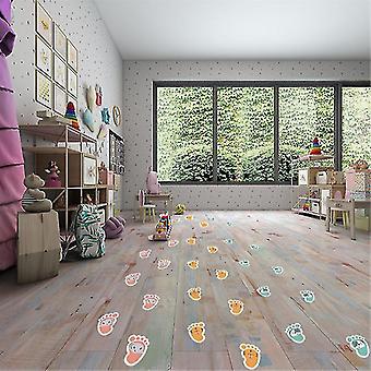 10 Paar PVC Footprint Floor Decals Zelfklevende 10 Paar PVC Footprint Floor Decals Zelfklevende