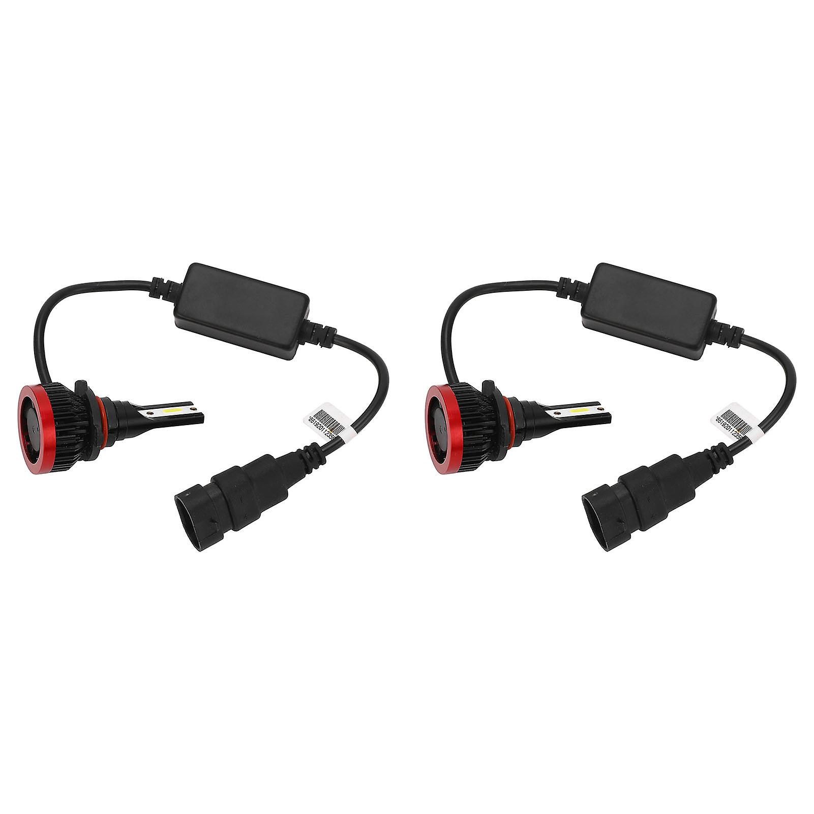 2PCS Car LED Headlight DC12V IP68 Protection 6500LM 6000K Front Lamp ...