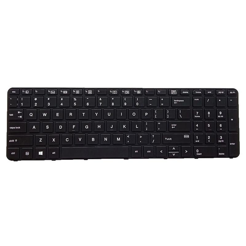 מקלדת ארה"ב עם תאורה אחורית עבור HP Probook 650 G2 - G3 655 G3 450 G3 455 G3 עם מסגרת