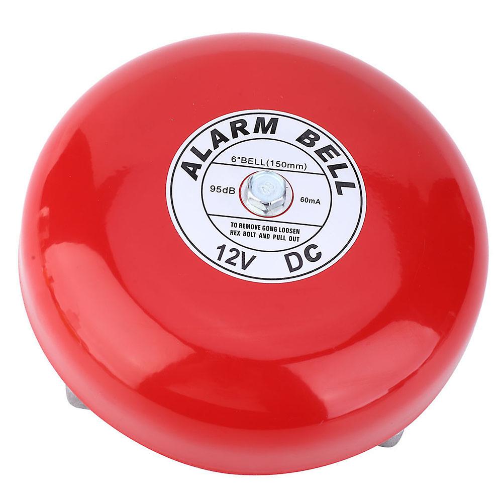 CB-6B 95dB Metal Electric Round Alarm Bell for School Home Factory Security DC12V