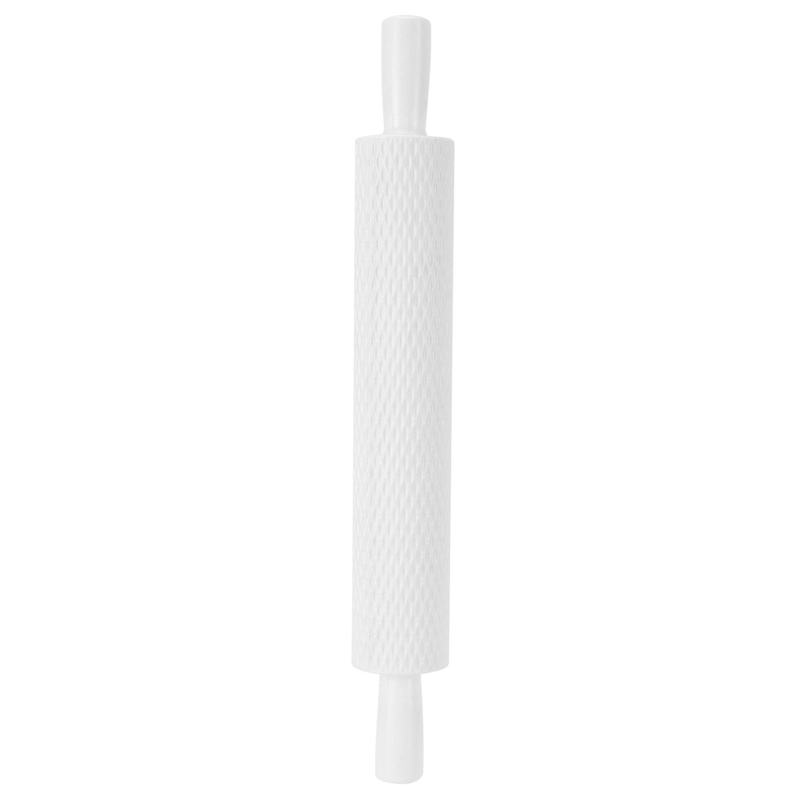 Diamond Grid Fondant Embossing Rolling Pin for Cake Decorating Baking Dough Cookies Biscuits Texture Imprint Tool