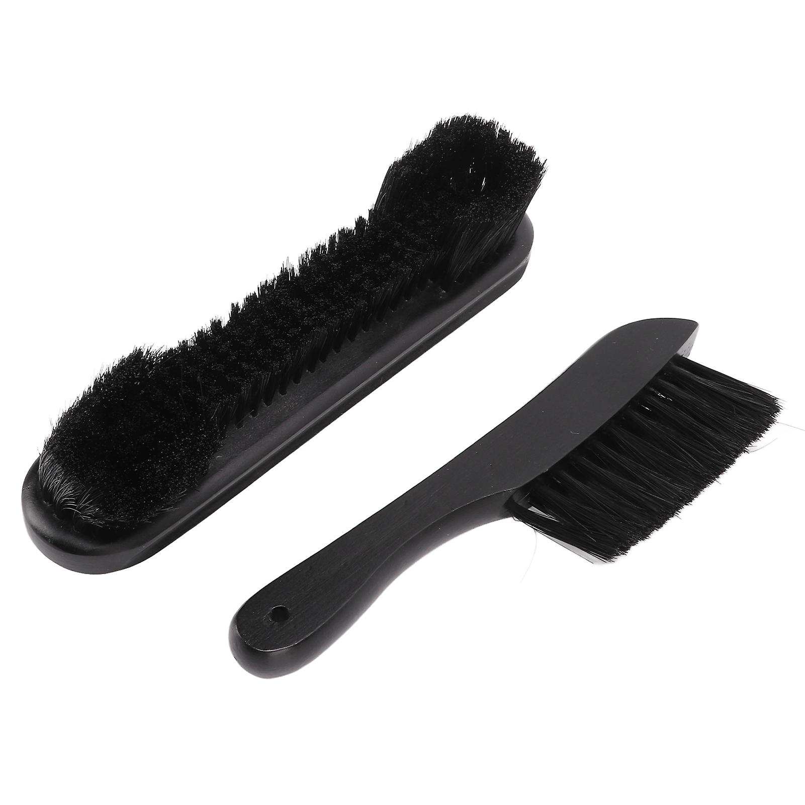 Billiards 9in Billiard Brush Kit 8.5in Rail Brush Kit Cleaning Tools with Wood Handle for Cleaning