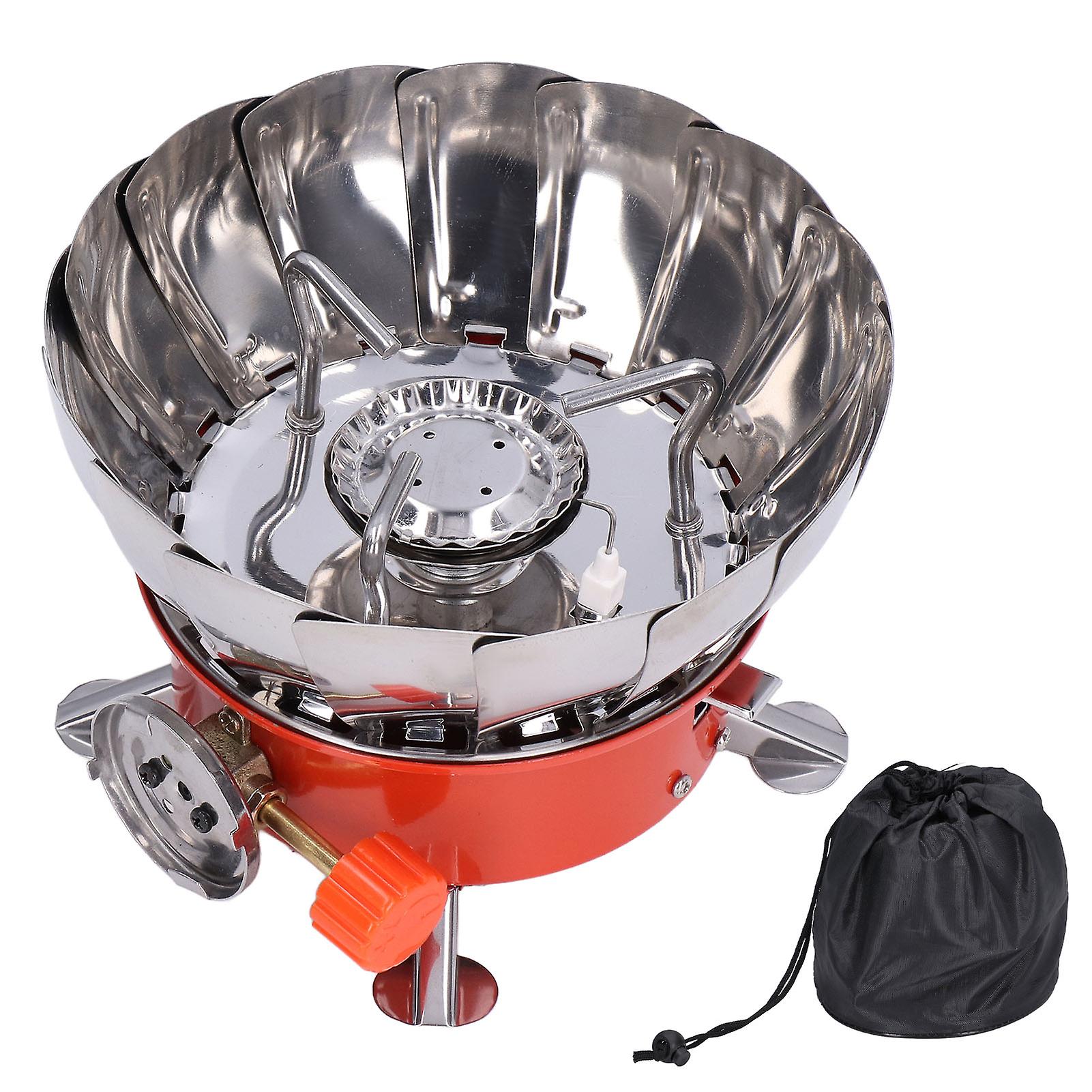 Camping stove with folding stand, fine workmanship, simple operation, portable gas stove