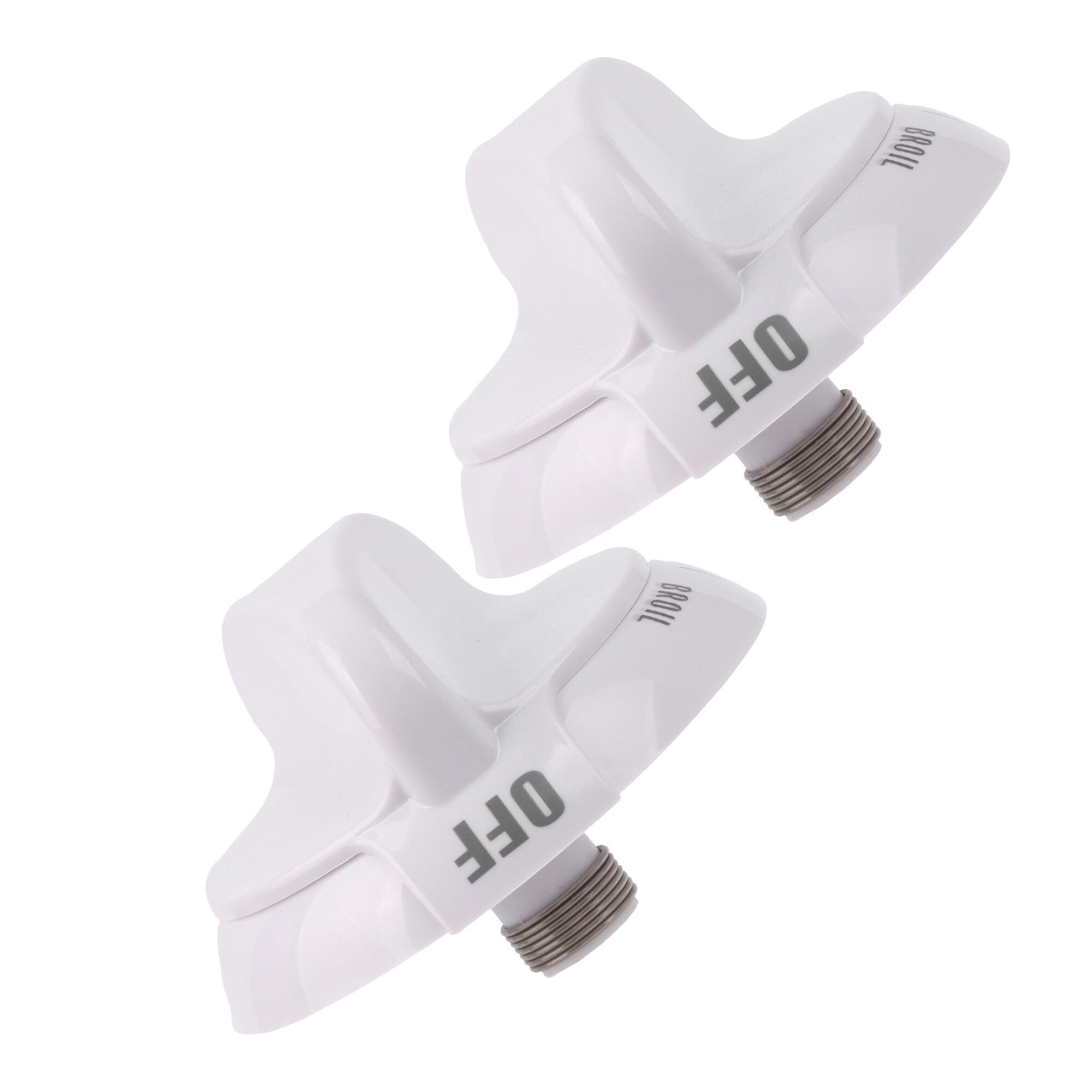 2 x White Oven Knobs Replacement for Hotpoint EA225985 PS225985 0.25Inch