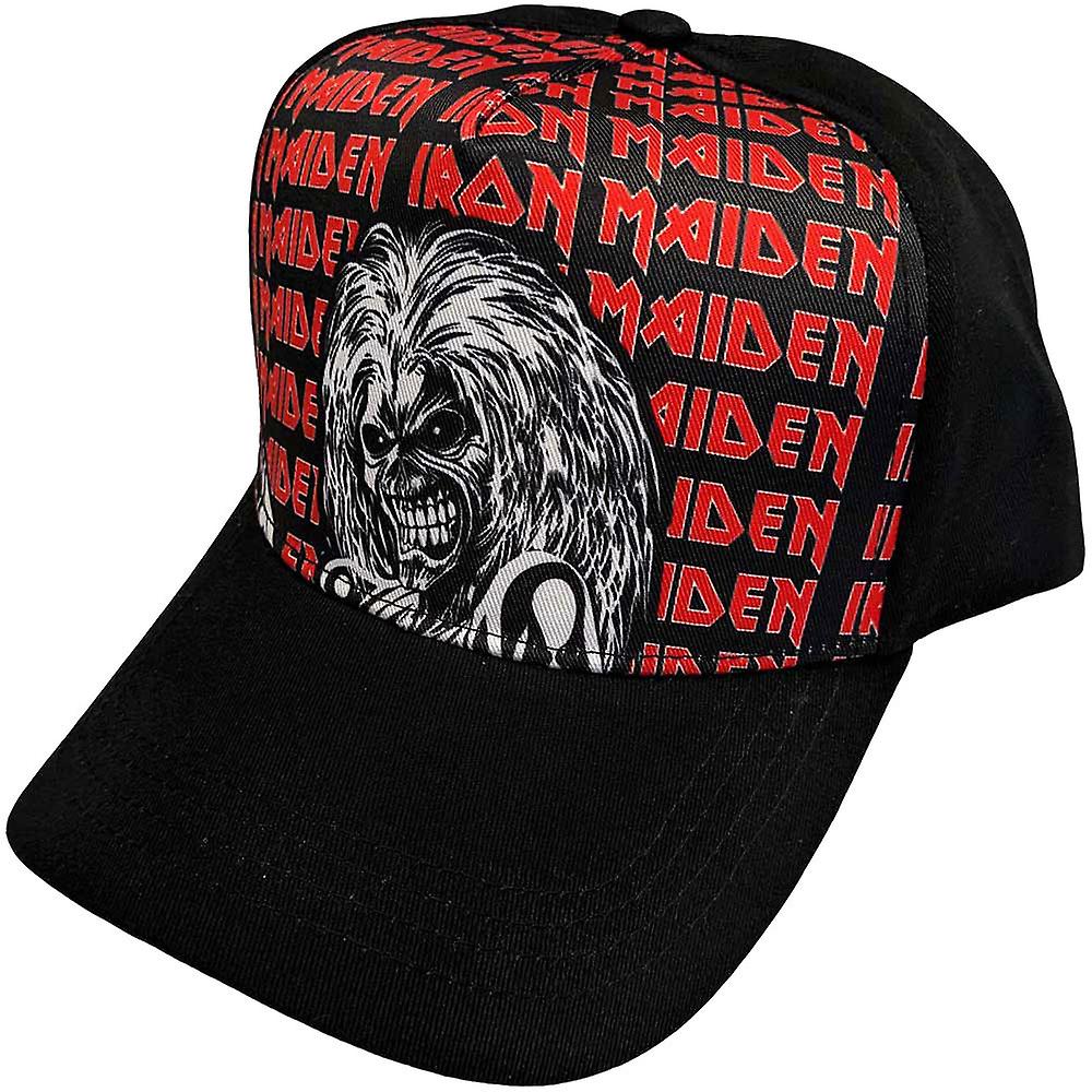 Iron Maiden Eddie Logo Repeat 棒球帽