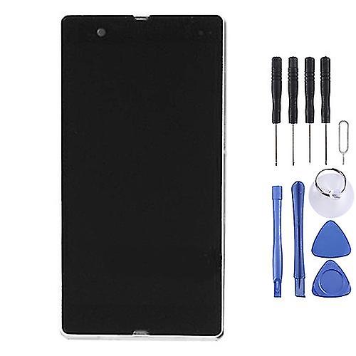 Lcd Screen+touch Screen With Frame For Sony Xperia Z,White PXCL
