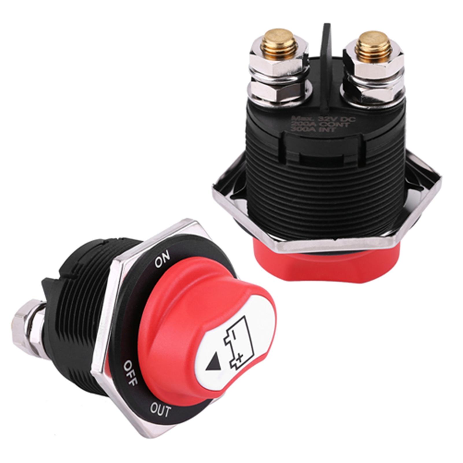 Battery Isolator Switch,Max 32V DC 200A Kill Switch Battery Switch Dependable Performance