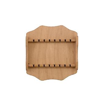 1/6 Puppenhaus Modell Möbelzubehör Mini Modell Geschirr Display Ständer/Geschirr Wandrahmen, ungeölt