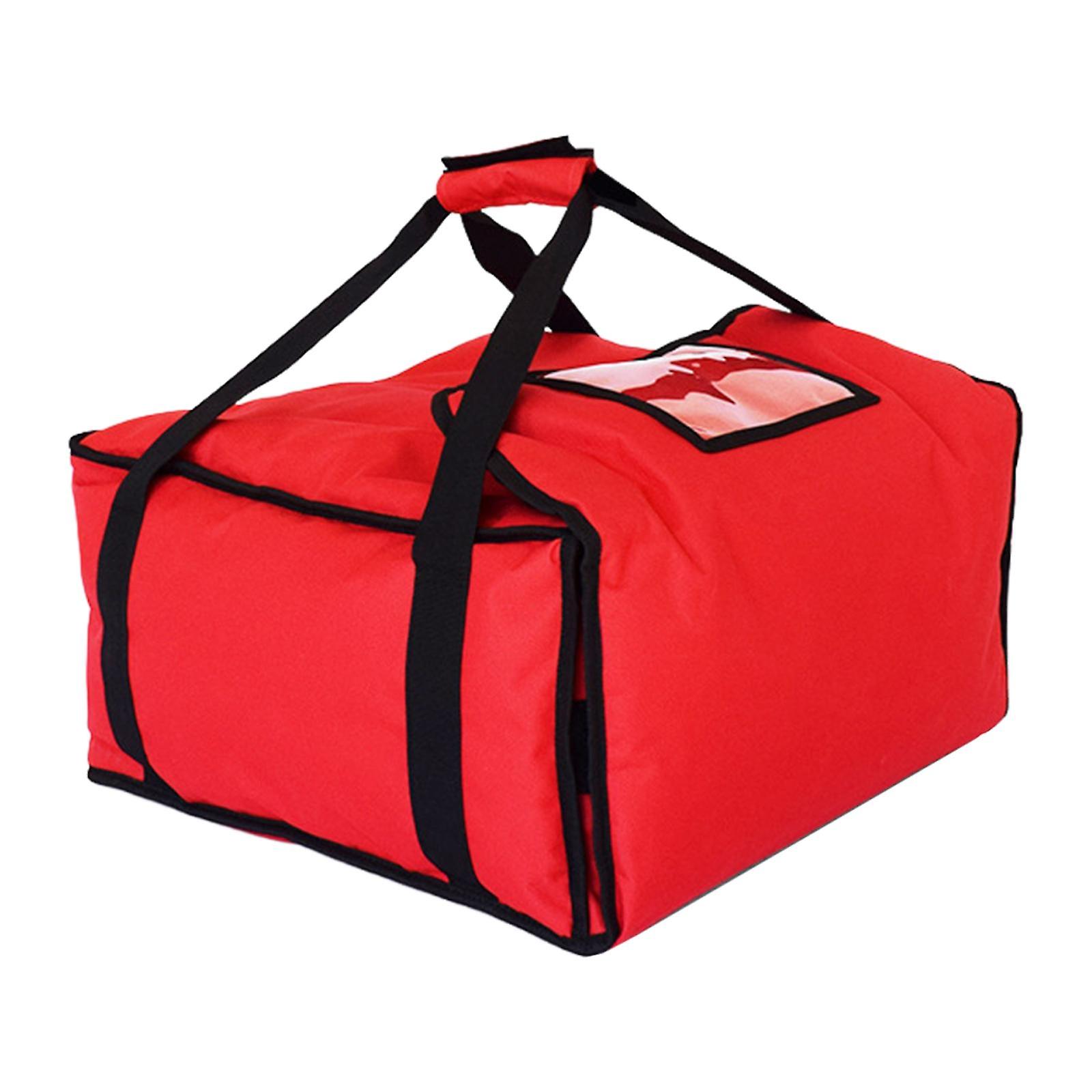 حقيبة توصيل بيتزا معزولة من البيتزا ، حقيبة توصيل طعام كبيرة ، أكياس دفء بيتزا للنزهة ، التخييم ، في الهواء الطلق