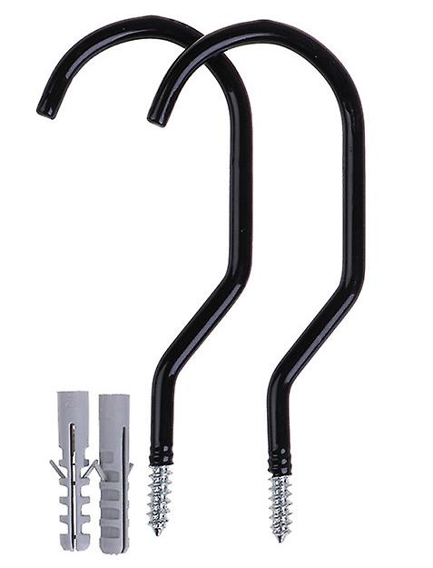 Garage dipped hooks bicycle hooks wall hooks storage hooks bicycle metal hooks(Black)