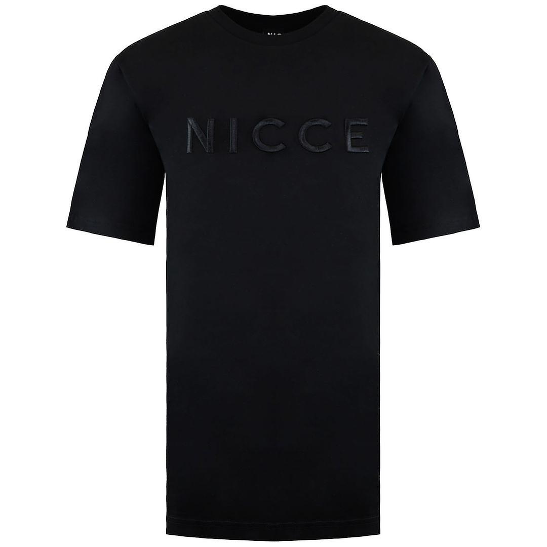 Nicce Short Sleeve Crew Neck Black Logo Mens Mercury T-Shirt 0034 K002 0001