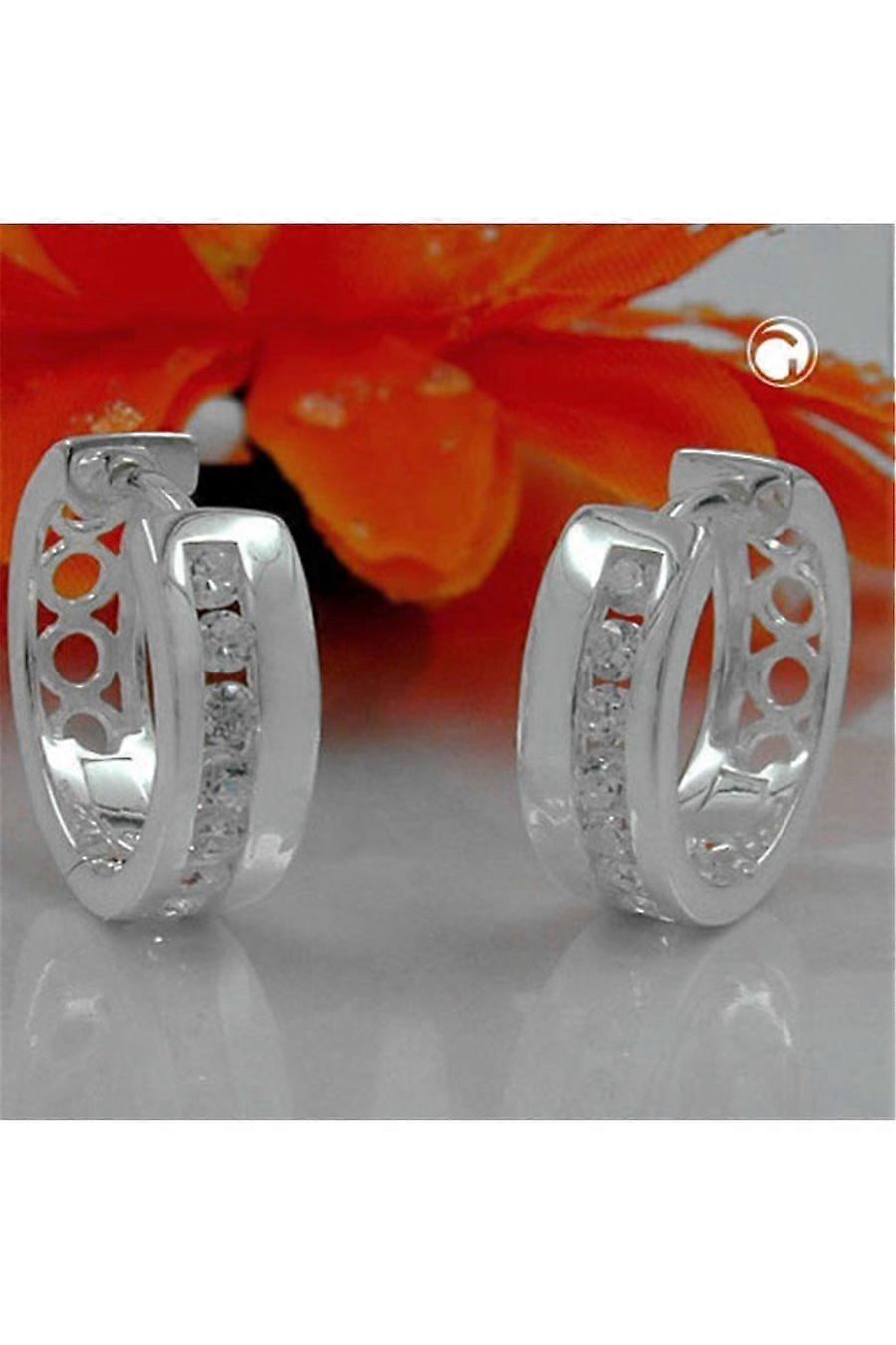 Hoop Earrings 16mm Huggy Silver 925 - Gl92838