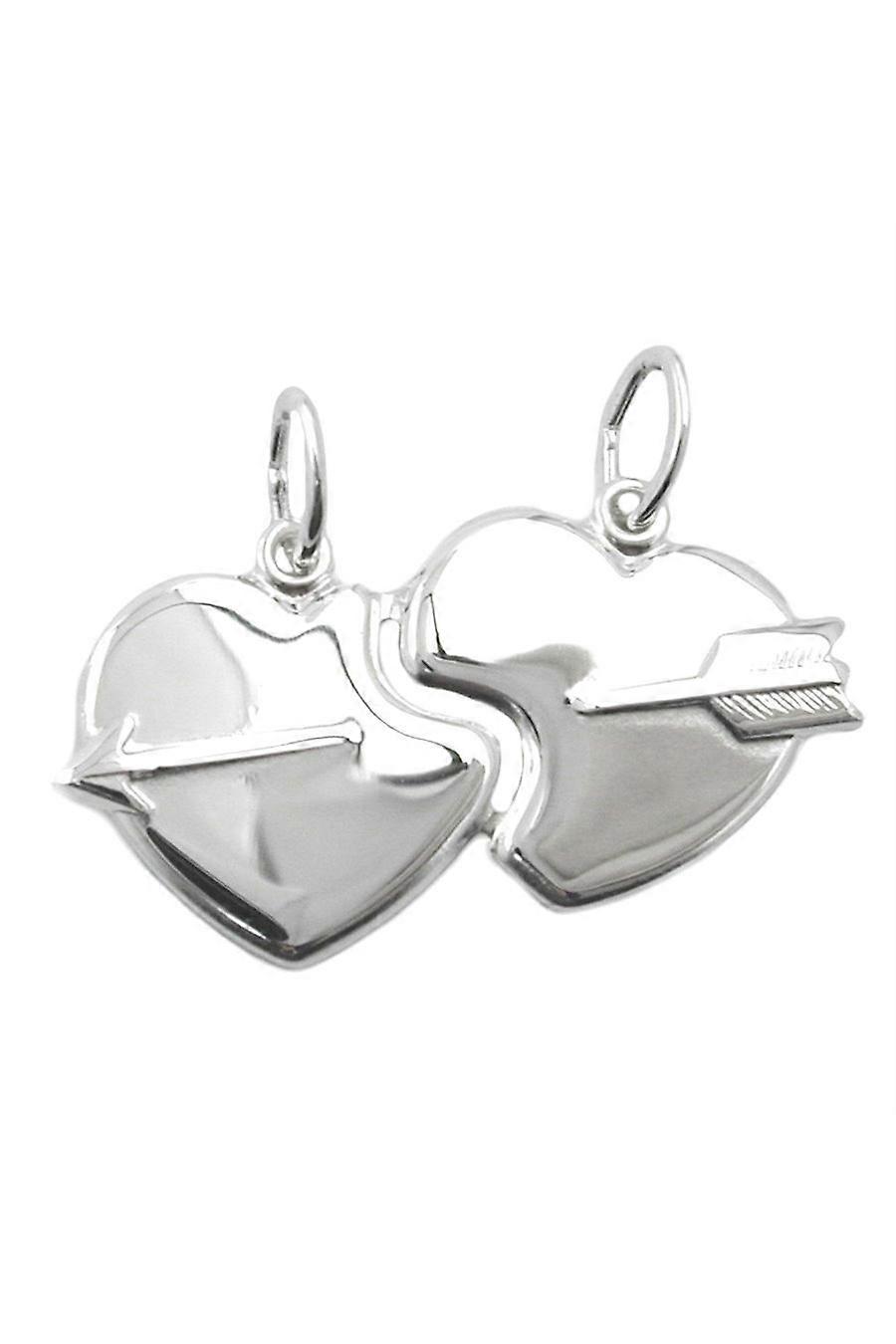 Pendant Pierced Hearts Silver 925 - Gl90186