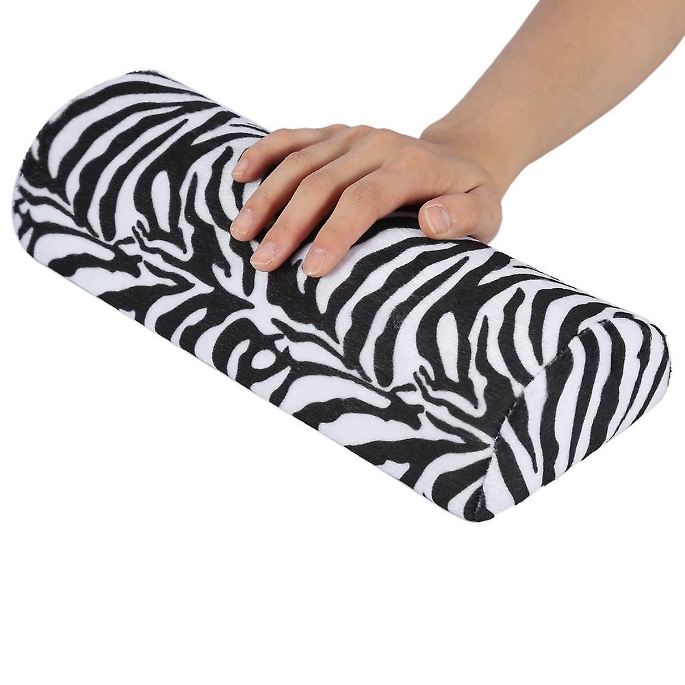 Practical Hand Rest Cushion Nail Art Treatment Manicure Soft Sponge Pillow Zebra Pattern