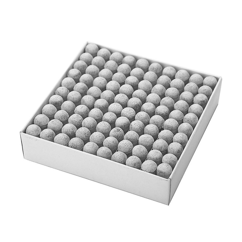 Pack of 100 Durable Plastic Replacement Tips for Pool Cues (13mm)