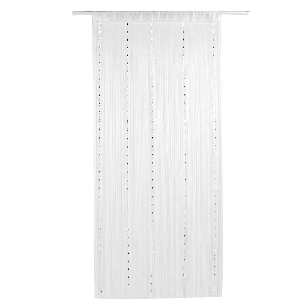 Polyester Dörr Fönster Gardindraperi för Sovrum Vardagsrum Dekoration (Silver)