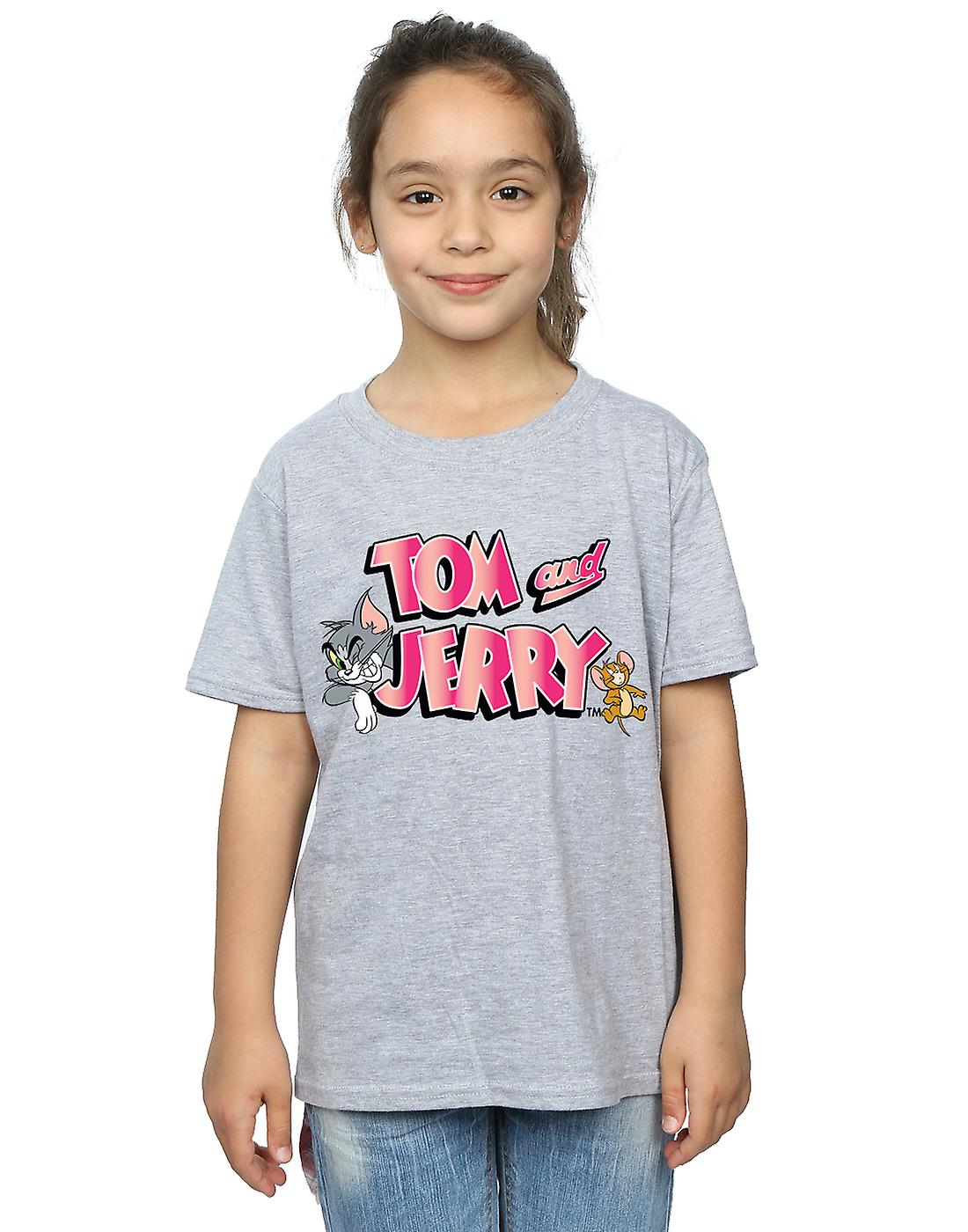 汤姆和杰瑞女孩梯度标志T恤