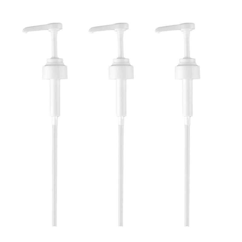 3pcs Oil Cap Pump Top Dispenser Nozzle For Oyster Sauce Ketchup Bottle Convenient To Use And Avoid Waste-white