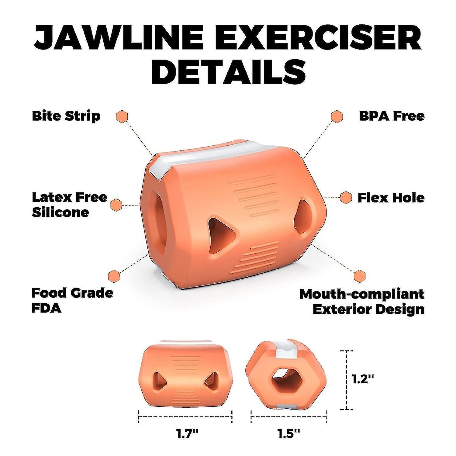 Jaw exerciser for men and women, jawline exerciser, powerful facial exerciser for sculpting the jawl