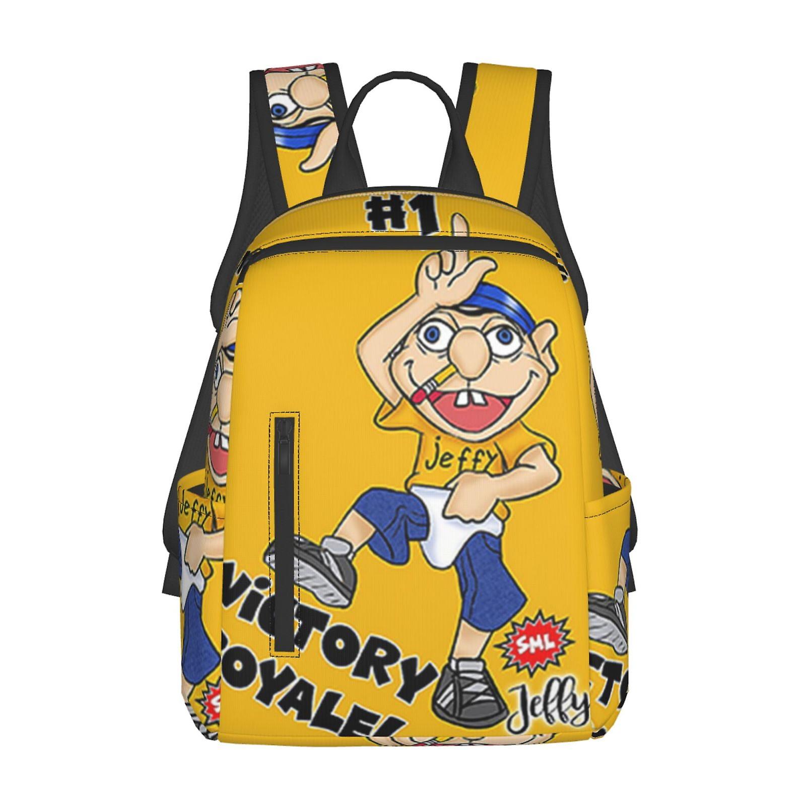 SMLムービージェフィー軽量バックパック学生ブックバッグスクールバッグサッチェルデイパックユニセックスナップザックリュックサック子供用ティーン大人