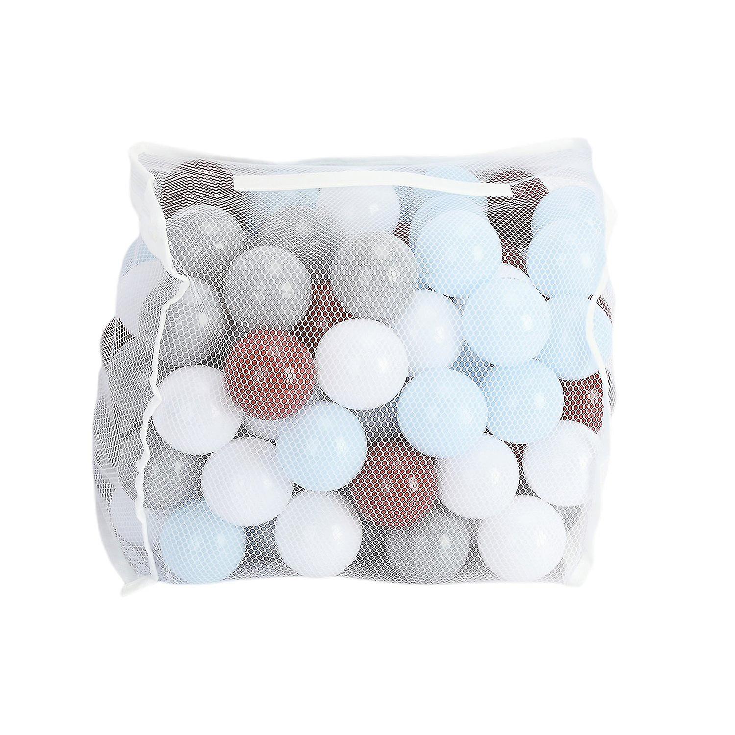 100Pcs Toddlers Pit Ball Thickened Crush-proof with Mesh Pocket Macaron Color Ball Pit Balls Home Ac