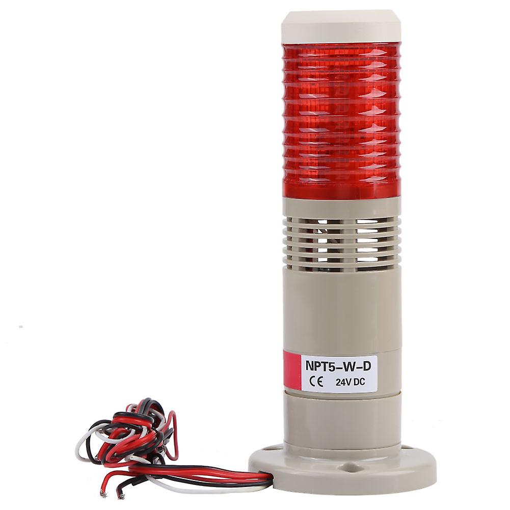 1pc Red LED Flash Emergency Warning Beacon Lamp for Workshop, 24V