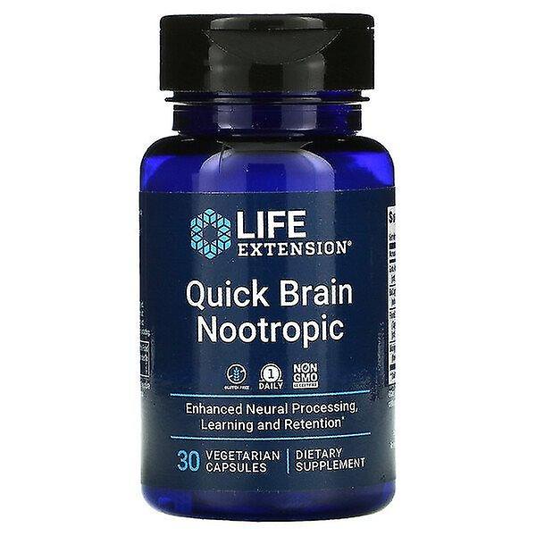 Life Extension, Quick Brain Nootropic, 30 Vegetarian Capsules