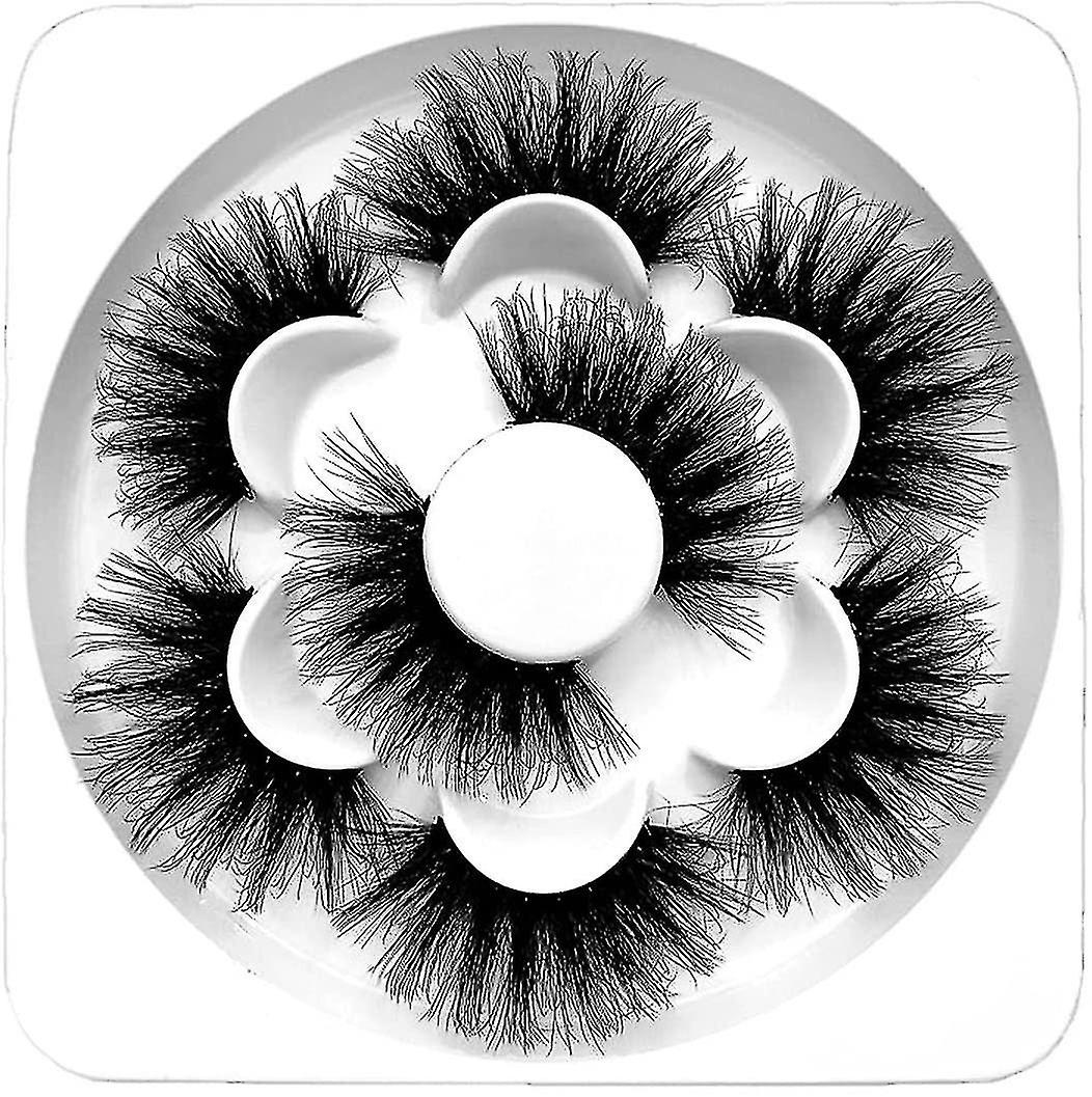 False Eyelashes Handmade Lashes 25mm 8d Fluffy Volume Dramatic Wispy Long False Eyelashes Soft Reusa
