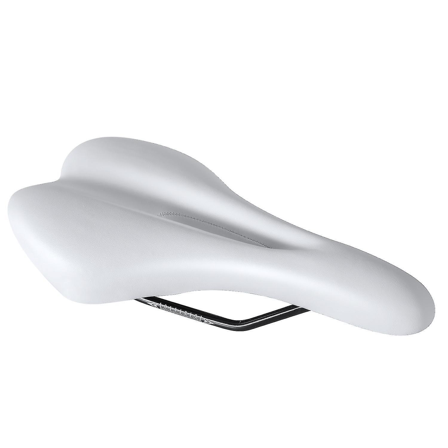 Breathable and Comfortable Colorful Bicycle Saddle Pad for Fixed Gear Road Bike(White)