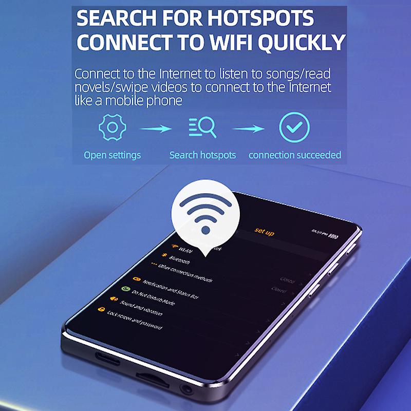 M26 3.97" Touch Screen Android WiFi MP3 Player Bluetooth 5.0 HiFi MP4 Player