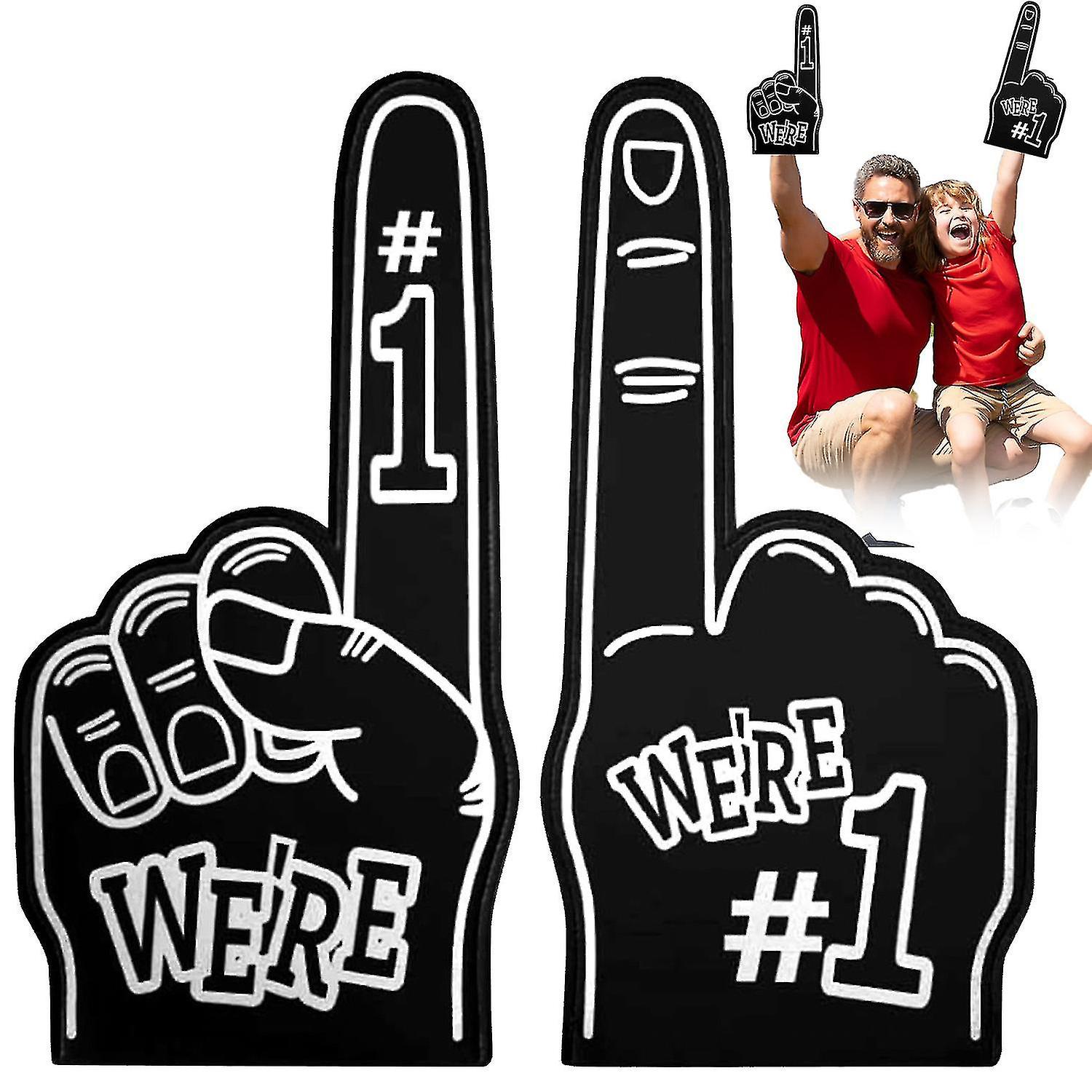 1 pair Gladiators Foam Finger, Giant Foam Finger Foam Hands, Number 1 Sports Foam Fingers Gladiator, for Sports Events Games