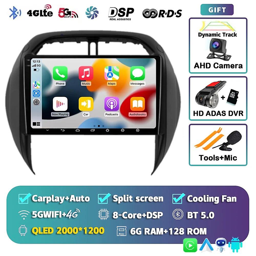 Android13 Carplay Auto Per Toyota Rav4 2003 2004 2005 Autoradio Lettore Multimediale Video Navigazione Stereo Wifi + 4g Unità Principale 2din