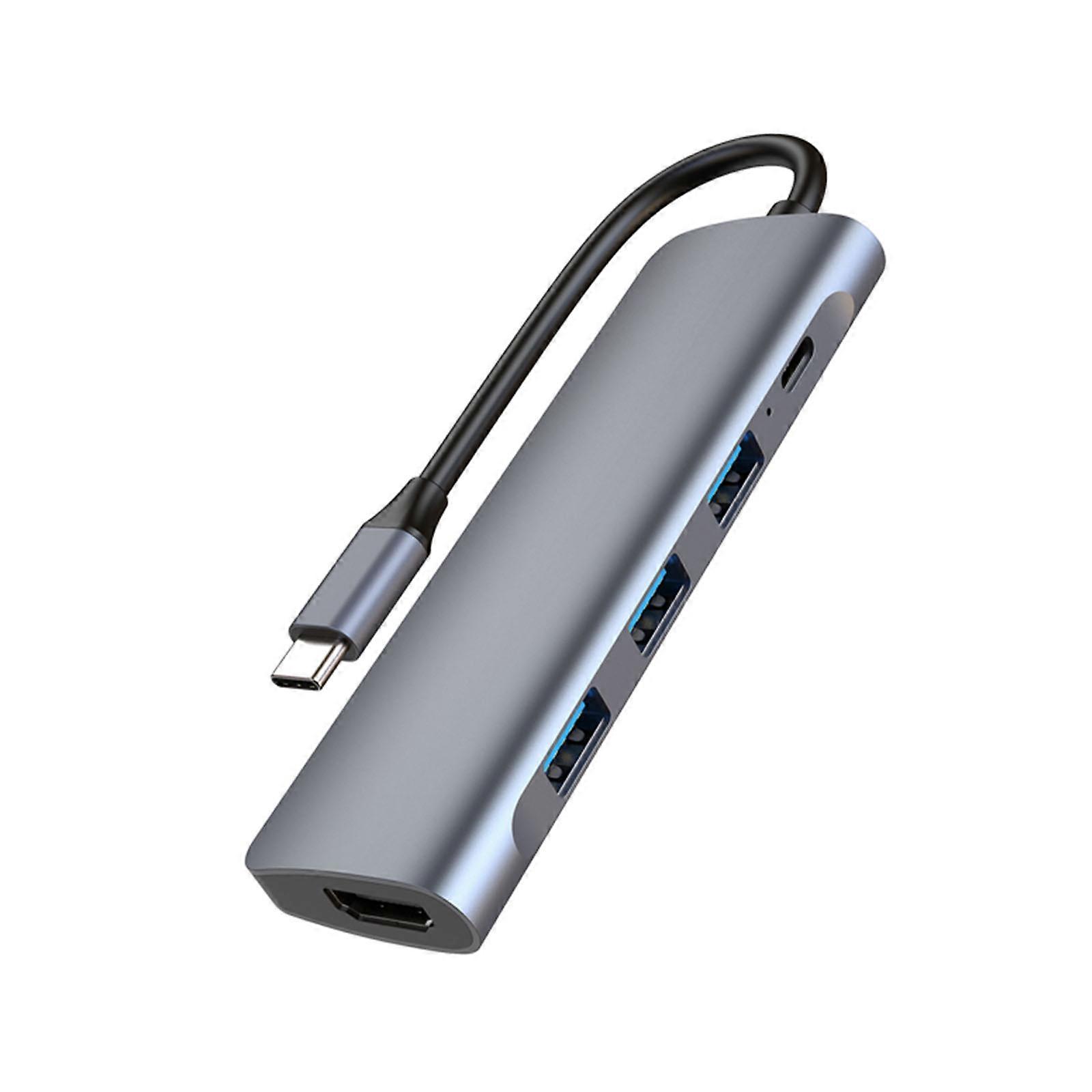 Type C USB3.0 Hub Docking Station 5 in 1 HDMI-Compatible 87W Docking Station