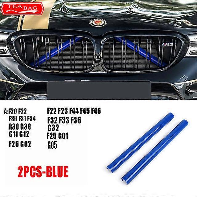 Front gitter trim strimler til BMW 1 2 3 4 5 6 7-serie F30 F32 F20 F22 G20 X1 X2 X3 X4 X5 G01 G02 G05 bil dekoration dæksel ramme