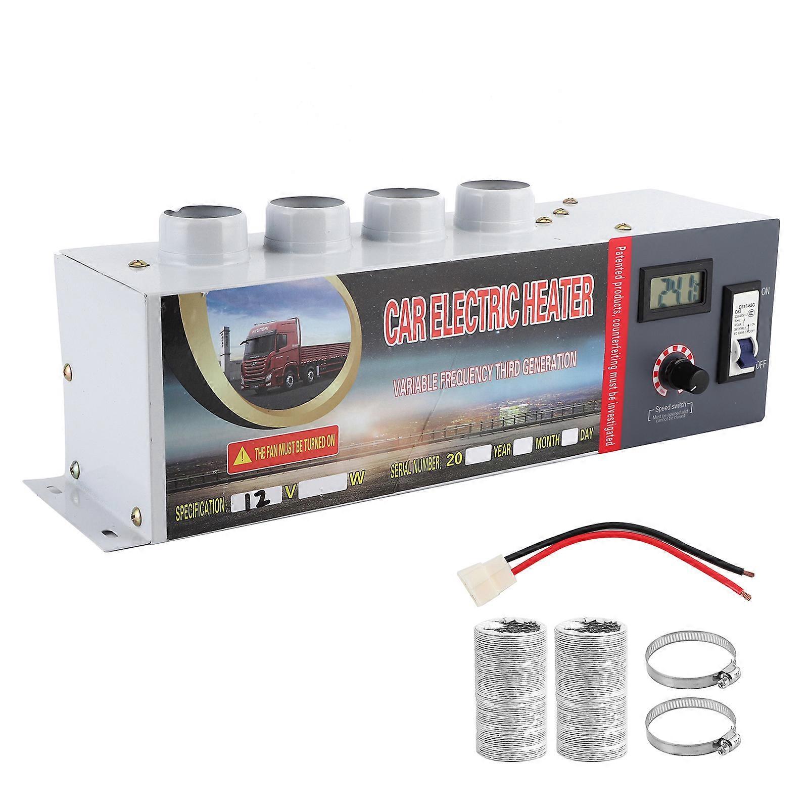 12V 10001200W Heating Fans 4 Hole Winter Heater Window Glass Frost Removing Low Noise E2U711