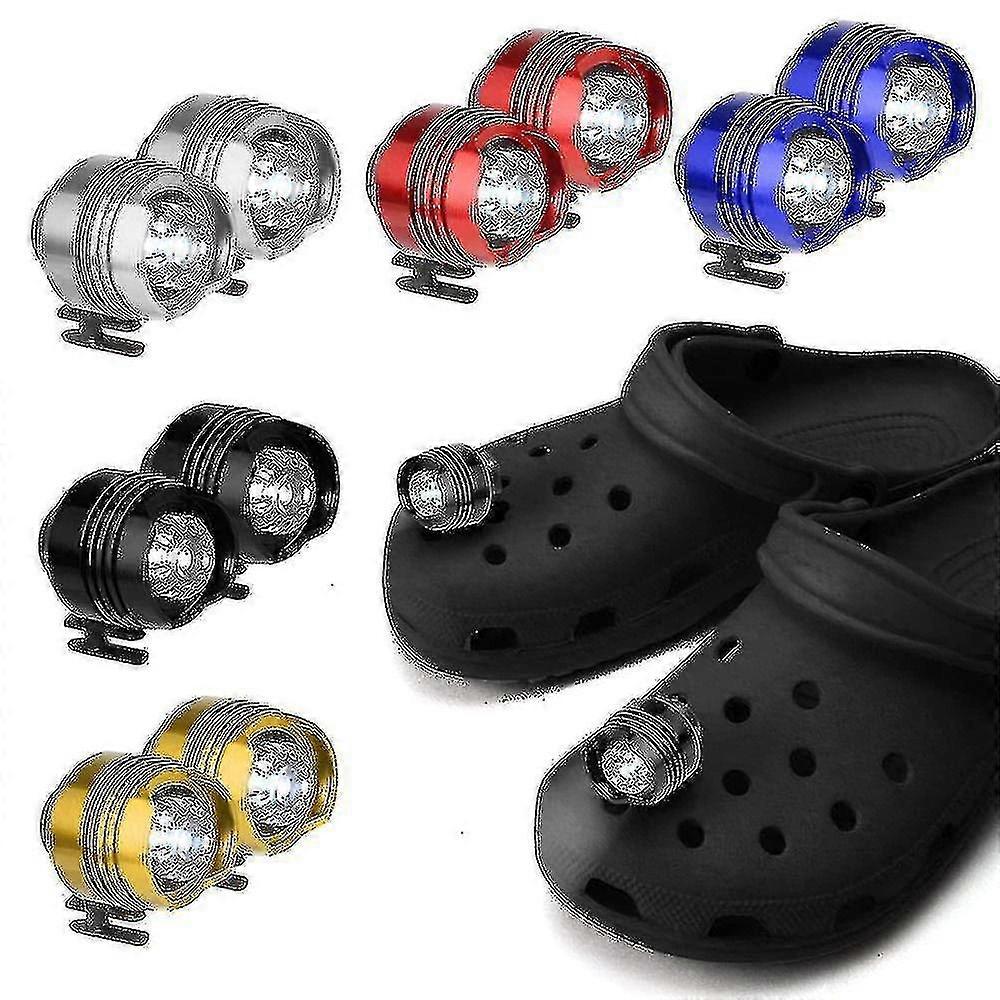 Headlights Plastic Croc Small Light Funny Shoe Accessories Running And Camping Usb Rechargeable-kfndaw