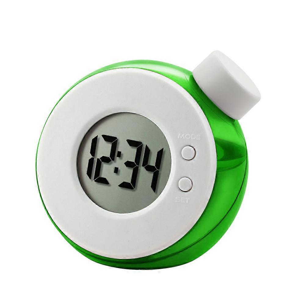 Water Energy Clock LED Display Clock Water Jar Clock No Battery Include(Green)