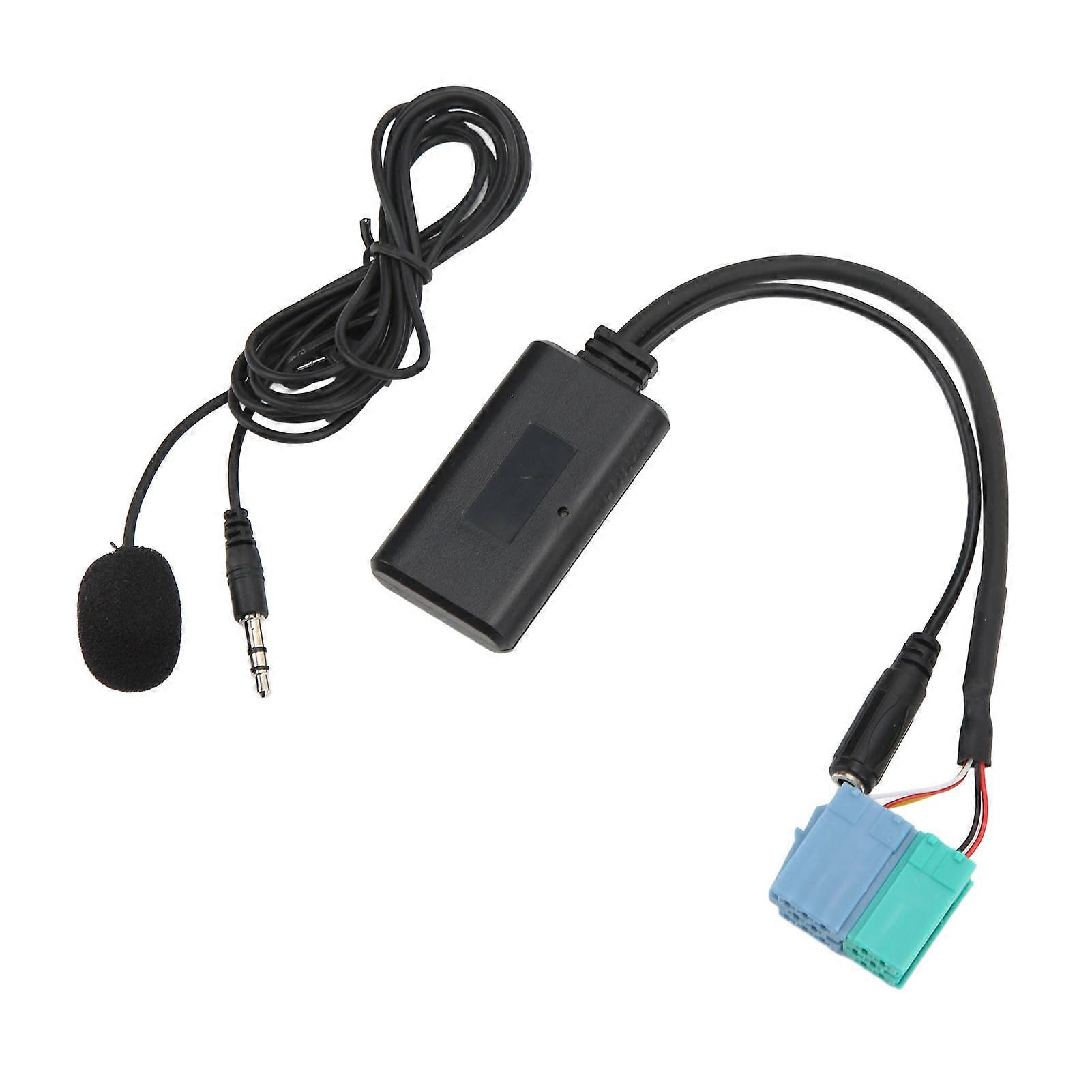 Car Wireless Audio AUX Input Adapter Wire Bluetooth 5.0 with Microphone Replacement for Becker