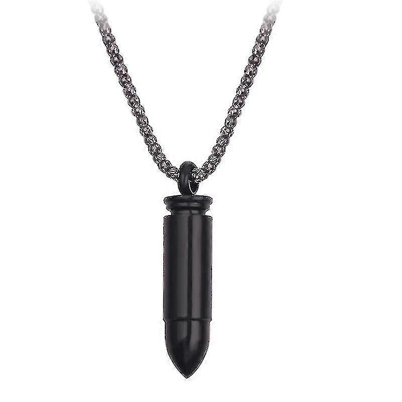 Creative Bullets Pendentif Acier Inoxydable Homme Classique Charme Collier Unique