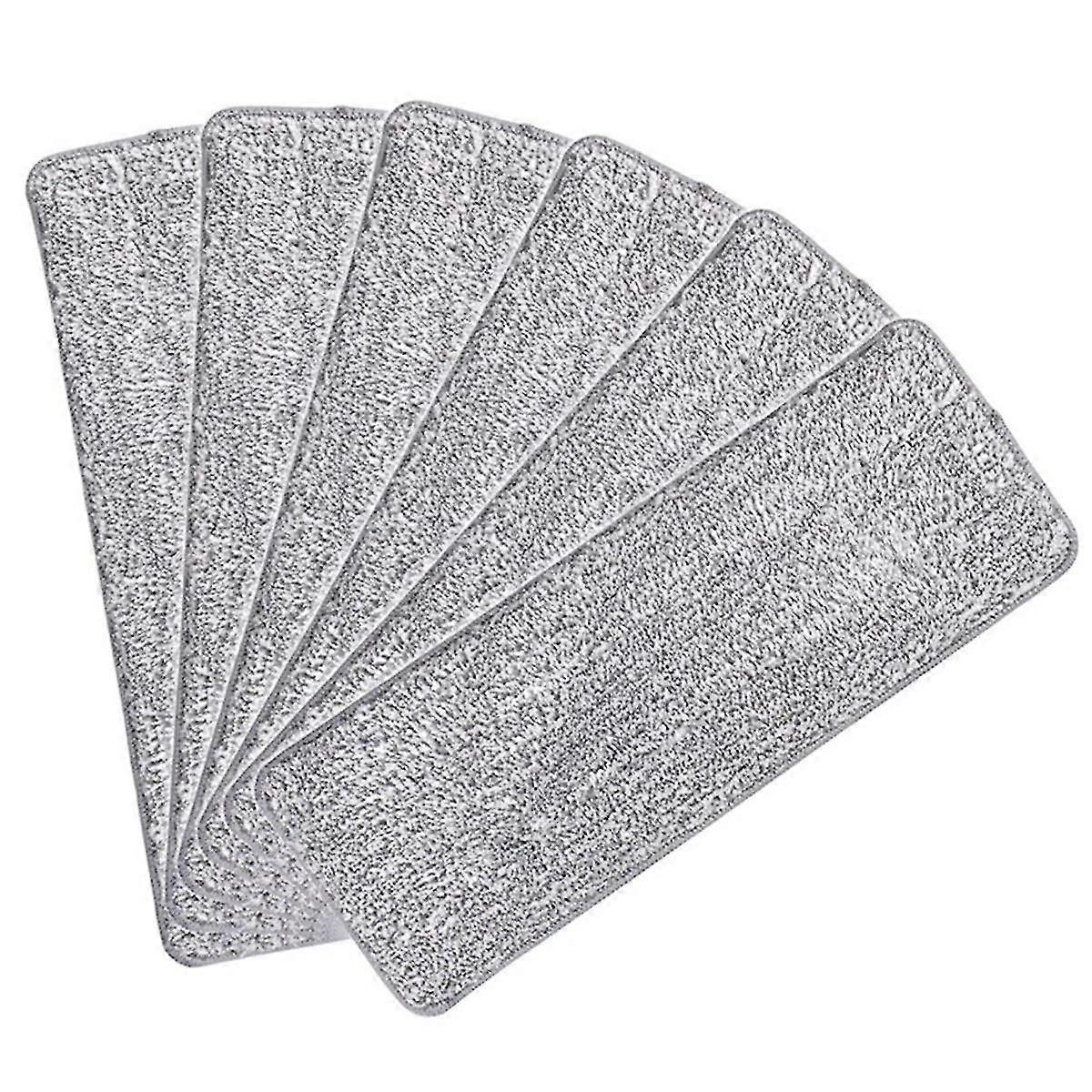Microfiber Mop Pads Flat Replacement Heads for Wet/Dry Mops Washable Reusable Refills Compatible