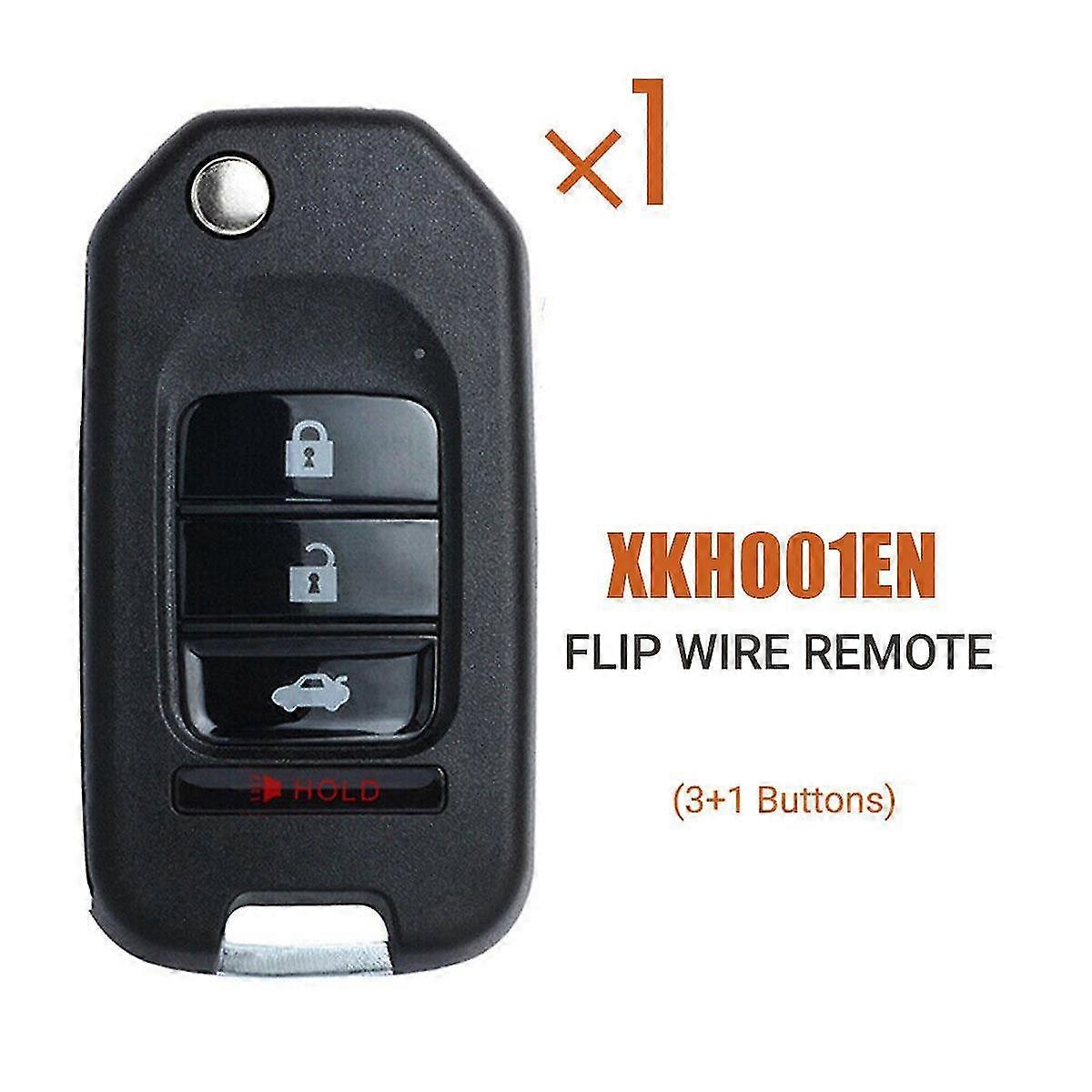 Xkho01en Universal Wire Remote Key Flip 3+1 Button For Type For Vvdi Key Tool