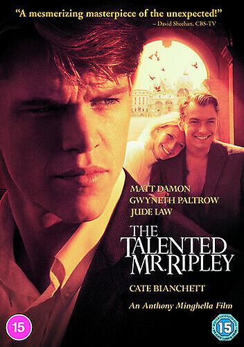 موهوب السيد ريبلي دي في دي (2021) مات ديمون مينغيلا (DIR) شهادة 15 جديد - المنطقة 2