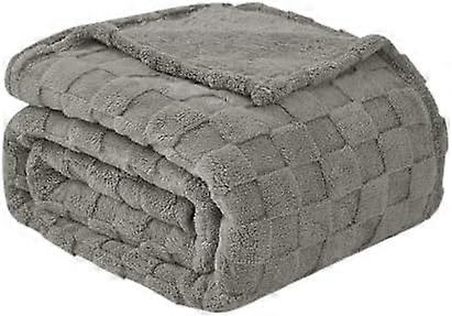 Good Nite Large Size Warm Plaid Fleece Blanket for Spring Summer Autumn and Winter - Suitable for All Seasons